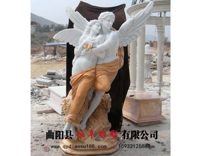 西方天使人物石雕像