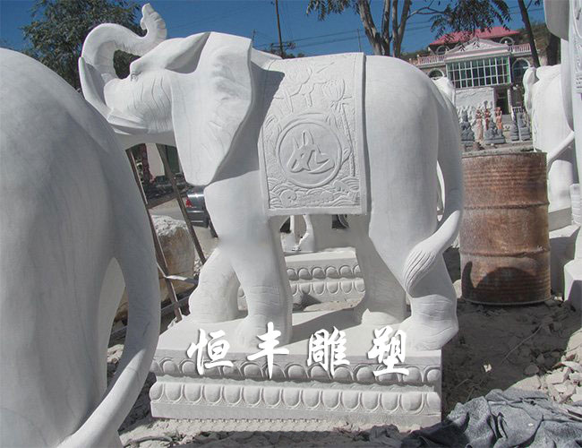 花岗岩石雕大象雕塑